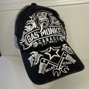 Gas Monkey Garage Adjustable Snapback Mesh Trucker Hat Texas Curved Bill